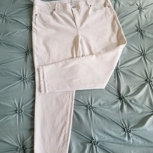 LOFT Modern Skinny White Jeans